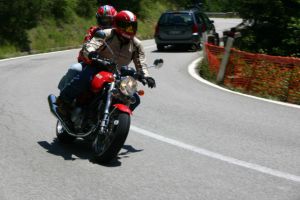 ducati sportclassic - road in the Tuscany countryside