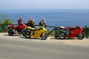 discover Italy touring by Ducati motorcycles