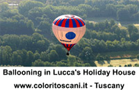 ballooning in Lucca's holiday house